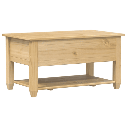 Mesa de Centro, Mesa baixa, com gavetas Corona 85x50x45 cm pinho maciço