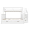 Beliche 90x200 cm - Com gavetas, arrumação, multifuncional, sem colchão, branco