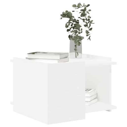 Mesa de Centro, Mesa baixa, Branco 50,5 x 50 x 33 cm Derivados de Madeira Mesa de Centro, Mesa baixa, Branco 50,5 x 50 x 33 cm Derivados de Madeira