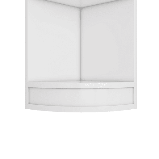 Estante de canto com 5 prateleiras - design simples, alta capacidade de carga - branco Estante de canto com 5 prateleiras - design simples, alta capacidade de carga - branco