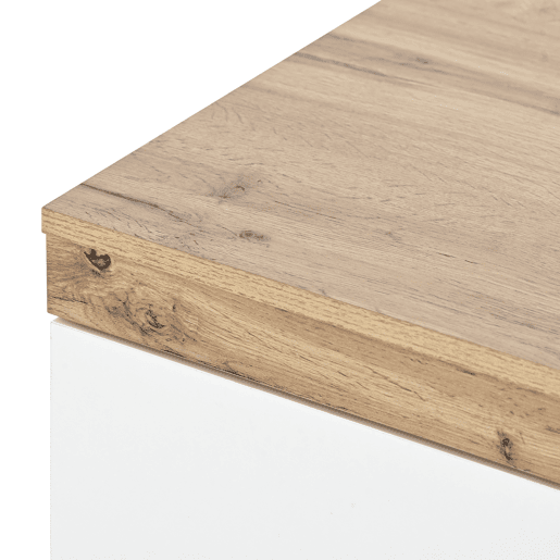 Mesa de cabeceira com 2 gavetas - Estilo escandinavo - Branco Mesa de cabeceira com 2 gavetas - Estilo escandinavo - Branco