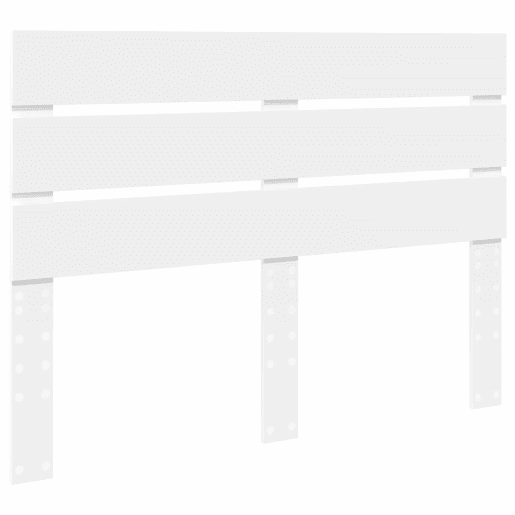 Estrutura da Cama de casal simple com cabeceira Branco 150 x 200 cm Estrutura da Cama de casal simple com cabeceira Branco 150 x 200 cm