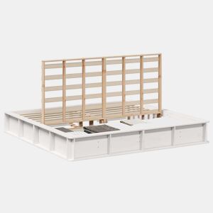 Estrutura De Cama De Casal Simple - Branco 180 x 200 cm
