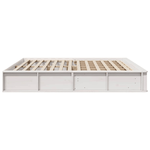Estrutura De Cama De Casal Simple - Branco 180 x 200 cm Estrutura De Cama De Casal Simple - Branco 180 x 200 cm