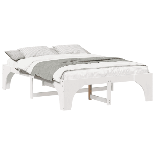 Estrutura De Cama De Casal Simple - Branco 140 x 200 cm