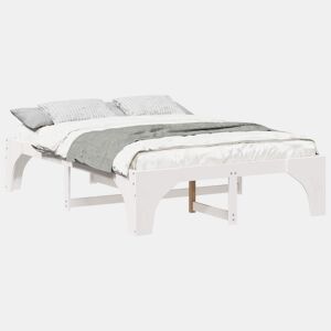 Estrutura De Cama De Casal Simple - Branco 140 x 200 cm