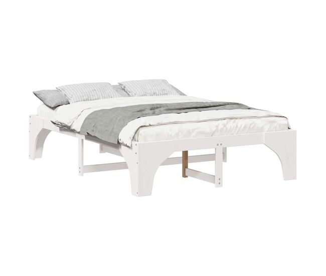 Estructura de cama doble matrimonial - 140 x 200 cm madera de pino macizo