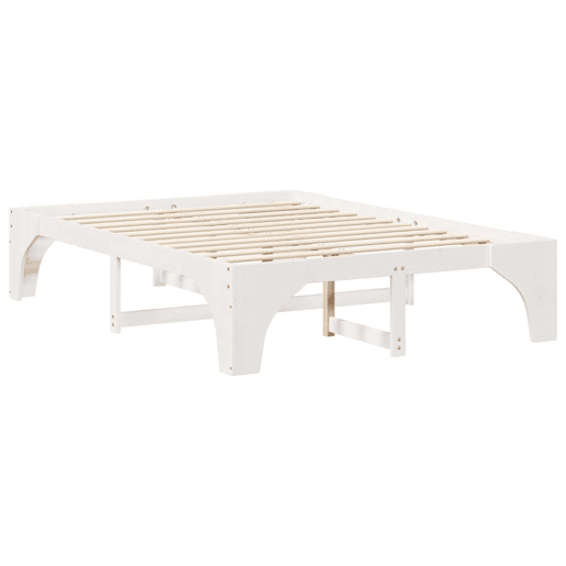 Estrutura De Cama De Casal Simple - Branco 140 x 200 cm
