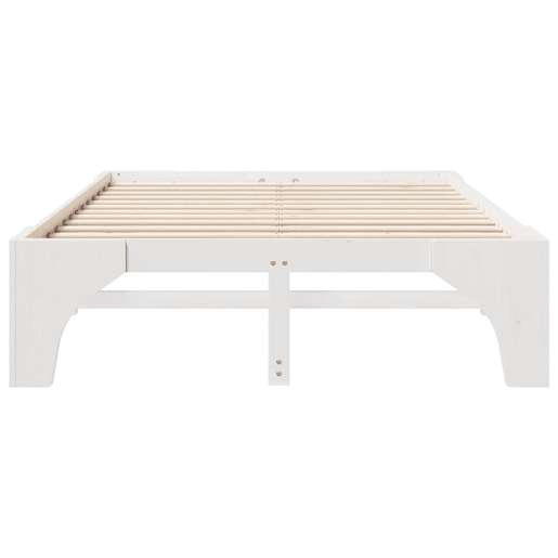 Estrutura De Cama De Casal Simple - Branco 140 x 200 cm