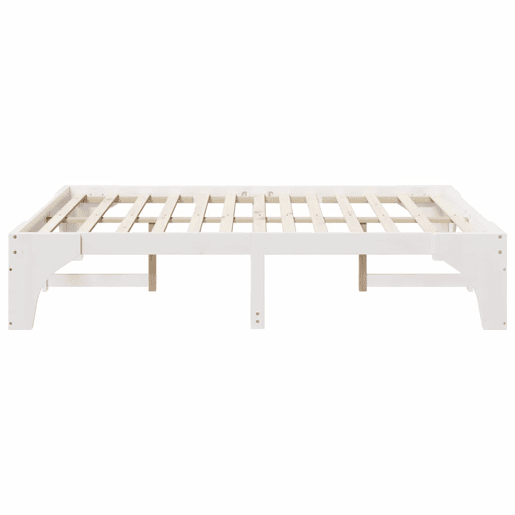 Estrutura De Cama De Casal Simple - Branco 140 x 200 cm
