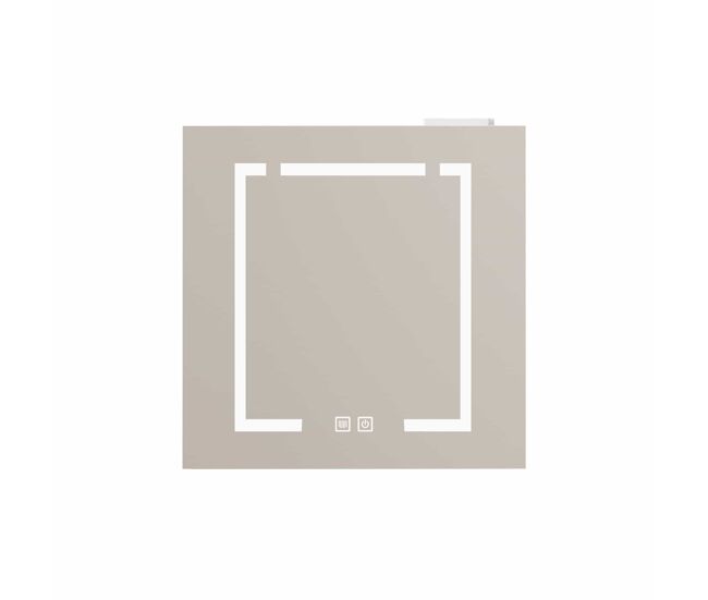 Armario espejo led 60 cm - con almacenamiento para baño, salón y dormitorio - blanco