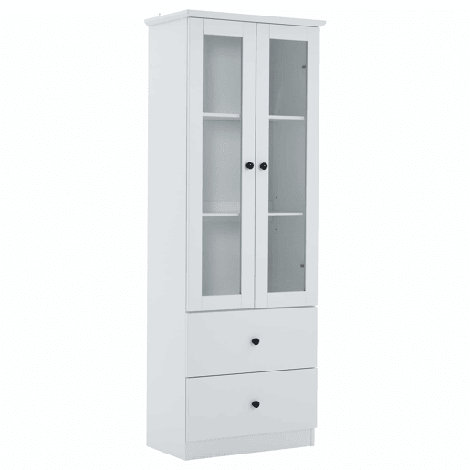 Vitrine LED moderna 165 cm - com USB, comando remoto 16 cores, 2 gavetas, prateleiras ajustáveis, portas basculantes - branco mate Vitrine LED moderna 165 cm - com USB, comando remoto 16 cores, 2 gavetas, prateleiras ajustáveis, portas basculantes - branco mate