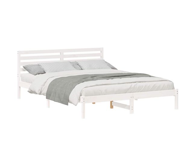 Estructura de cama doble matrimonial - 160 x 220 cm madera de pino macizo