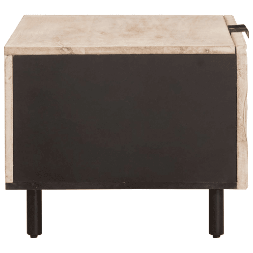 Mesa de Centro, Mesa baixa, Branco 80 x 50 x 40 cm Madeira de manga maciça Mesa de Centro, Mesa baixa, Branco 80 x 50 x 40 cm Madeira de manga maciça