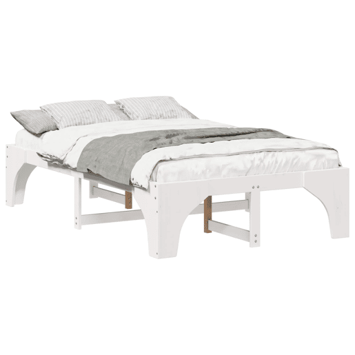 Estrutura De Cama De Casal Simple - Branco 140 x 190 cm