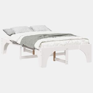 Estrutura De Cama De Casal Simple - Branco 140 x 190 cm