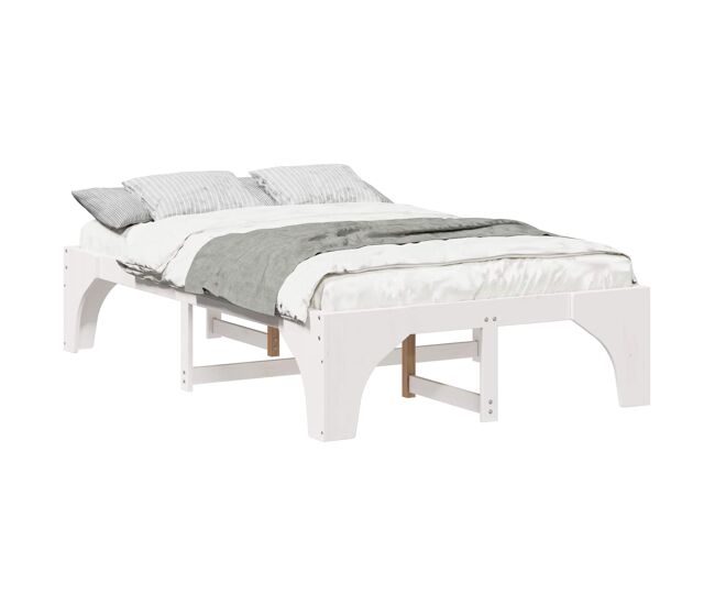 Estructura de cama doble matrimonial - 140 x 190 cm madera de pino macizo