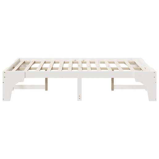 Estrutura De Cama De Casal Simple - Branco 140 x 190 cm