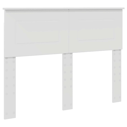 Estrutura De Cama De Casal Simple - Branco 135 x 190 cm Madeira processada Estrutura De Cama De Casal Simple - Branco 135 x 190 cm Madeira processada