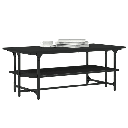 Mesa de Centro, Mesa baixa, 100x50x40 cm derivados de madeira preto