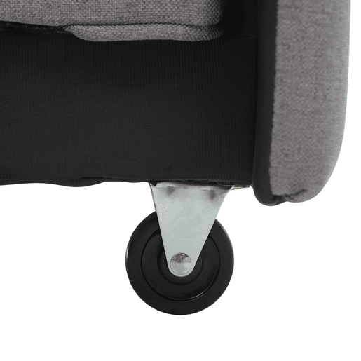 Sofá-cama de 2 lugares 180x127 cm - multifuncional, com encosto ajustável, ideal para espaços pequenos - Antique Gray Sofá-cama de 2 lugares 180x127 cm - multifuncional, com encosto ajustável, ideal para espaços pequenos - Antique Gray