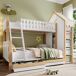 Cama litera Cama litera Natural/ Blanco