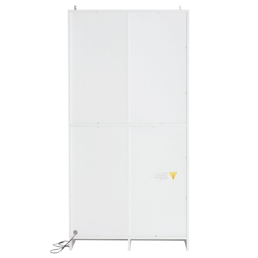 Vitrines de vidro 2 peças - 16 cores de iluminação LED, portas basculantes e prateleiras ajustáveis - Branco Vitrines de vidro 2 peças - 16 cores de iluminação LED, portas basculantes e prateleiras ajustáveis - Branco