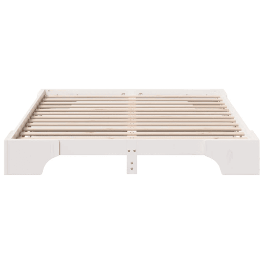 Estrutura De Cama De Casal Simple - Branco 160 x 200 cm Estrutura De Cama De Casal Simple - Branco 160 x 200 cm