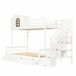 Cama litera Cama litera Natural/ Blanco