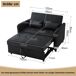 Sofá cama de matrimonio Sofá cama de matrimonio Negro