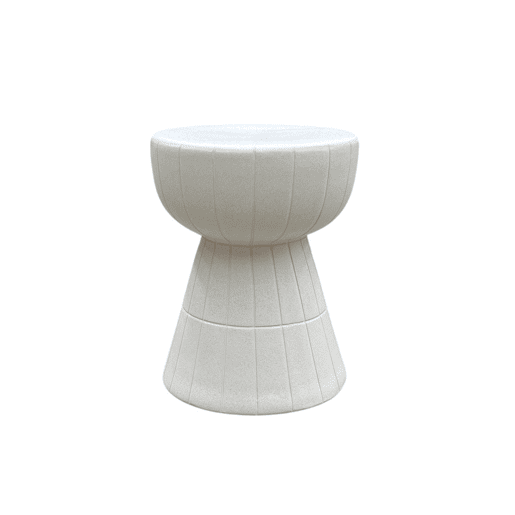 Banco banqueta de cerâmica na cor branco-sujo Banco banqueta de cerâmica na cor branco-sujo