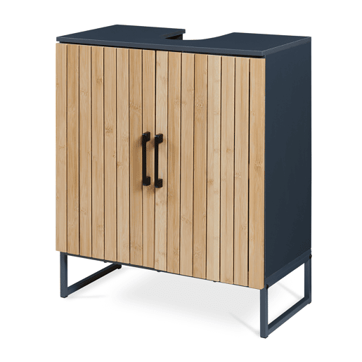 Móvel de lavatório Svanes com 3 compartimentos internos 70x60x30 cm Cinza escuroNatural en.casa Móvel de lavatório Svanes com 3 compartimentos internos 70x60x30 cm Cinza escuroNatural en.casa