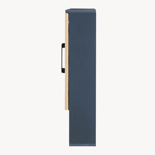 Armário para casa de banho Svanes com espelho 58x56x13 cm cinzento escuronatural en.casa