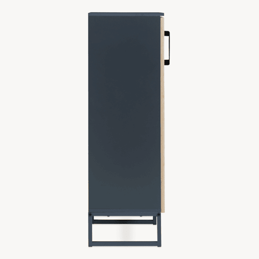 Armário de casa de banho Svanes com 1 porta 90x30x30 cm Cinzento escuroNatural en.casa