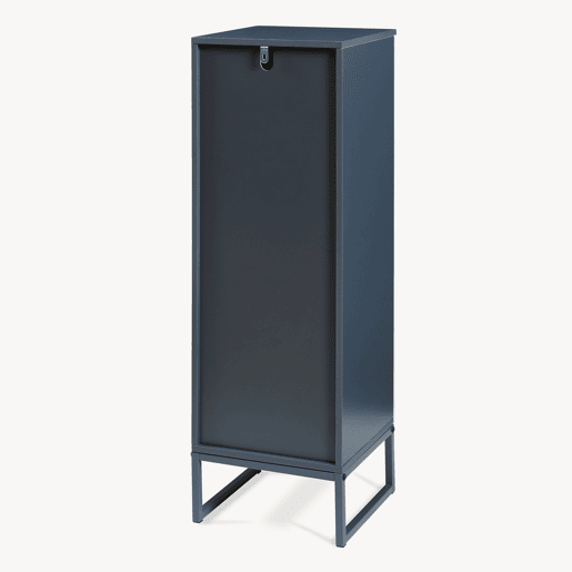 Armário de casa de banho Svanes com 1 porta 90x30x30 cm Cinzento escuroNatural en.casa