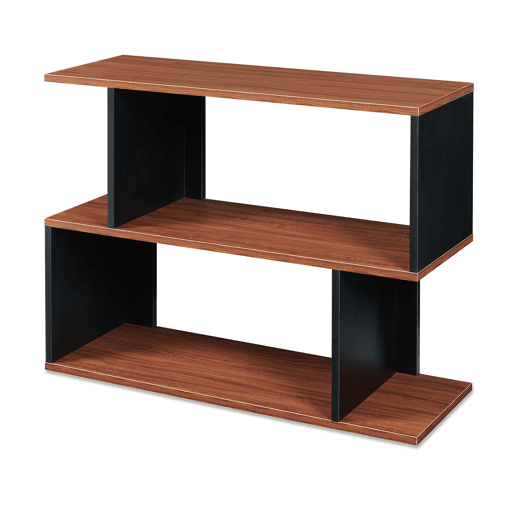 Mesa de apoio Trond com 2 compartimentos 80x29x60 cm PretoEfeito nogueira en.casa Mesa de apoio Trond com 2 compartimentos 80x29x60 cm PretoEfeito nogueira en.casa