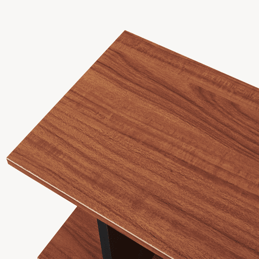 Mesa de apoio Trond com 2 compartimentos 80x29x60 cm PretoEfeito nogueira en.casa Mesa de apoio Trond com 2 compartimentos 80x29x60 cm PretoEfeito nogueira en.casa