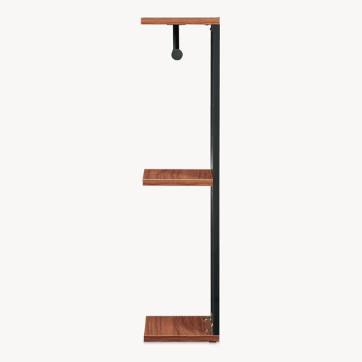 Suporte para papel higiƩnico Trond 76x18x18 cm PretoEfeito nogueira en.casa Suporte para papel higiƩnico Trond 76x18x18 cm PretoEfeito nogueira en.casa
