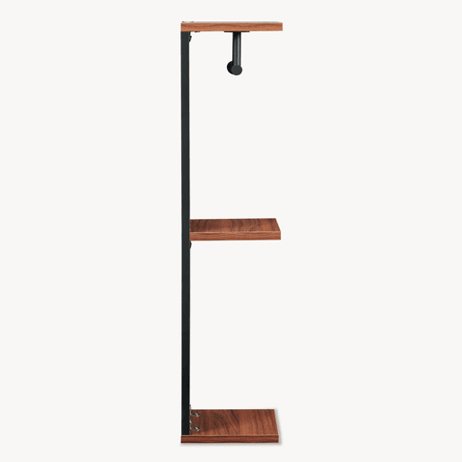 Suporte para papel higiƩnico Trond 76x18x18 cm PretoEfeito nogueira en.casa Suporte para papel higiƩnico Trond 76x18x18 cm PretoEfeito nogueira en.casa