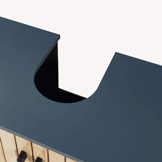 Móvel de lavatório Svanes com compartimento aberto 70x60x30 cm Cinza escuroNatural en.casa Móvel de lavatório Svanes com compartimento aberto 70x60x30 cm Cinza escuroNatural en.casa