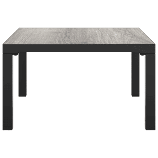 Mesa de Centro, Mesa baixa, de jardim 55x55x31 cm DPC e aço cinzento