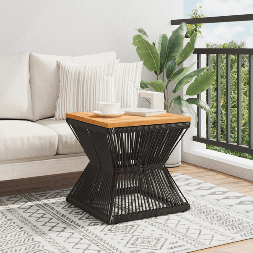Mesa de Centro, Mesa baixa, com base de arame 38x38x38 cm acácia maciça Mesa de Centro, Mesa baixa, com base de arame 38x38x38 cm acácia maciça