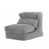 Sofá Relax - Design exclusivo, transformável em apoio para os pés - Cor cinzenta