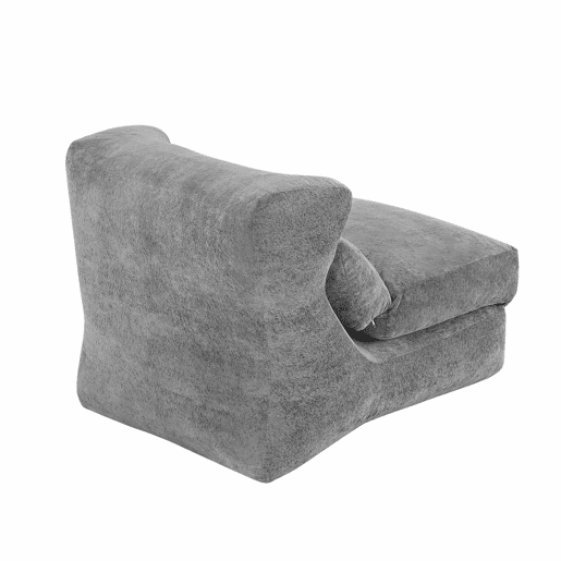 Sofá Relax - Design exclusivo, transformável em apoio para os pés - Cor cinzenta Sofá Relax - Design exclusivo, transformável em apoio para os pés - Cor cinzenta