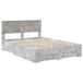 Estructura de cama matrimonial Estructura de cama matrimonial Gris