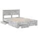 Estructura de cama matrimonial Estructura de cama matrimonial Gris