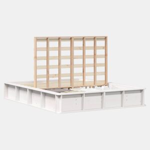 Estrutura De Cama De Casal Simple - Branco 150 x 200 cm