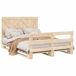 Estructura de cama matrimonial Estructura de cama matrimonial Natural