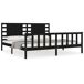 Estructura de cama matrimonial Estructura de cama matrimonial Negro