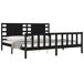 Estructura de cama matrimonial Estructura de cama matrimonial Negro